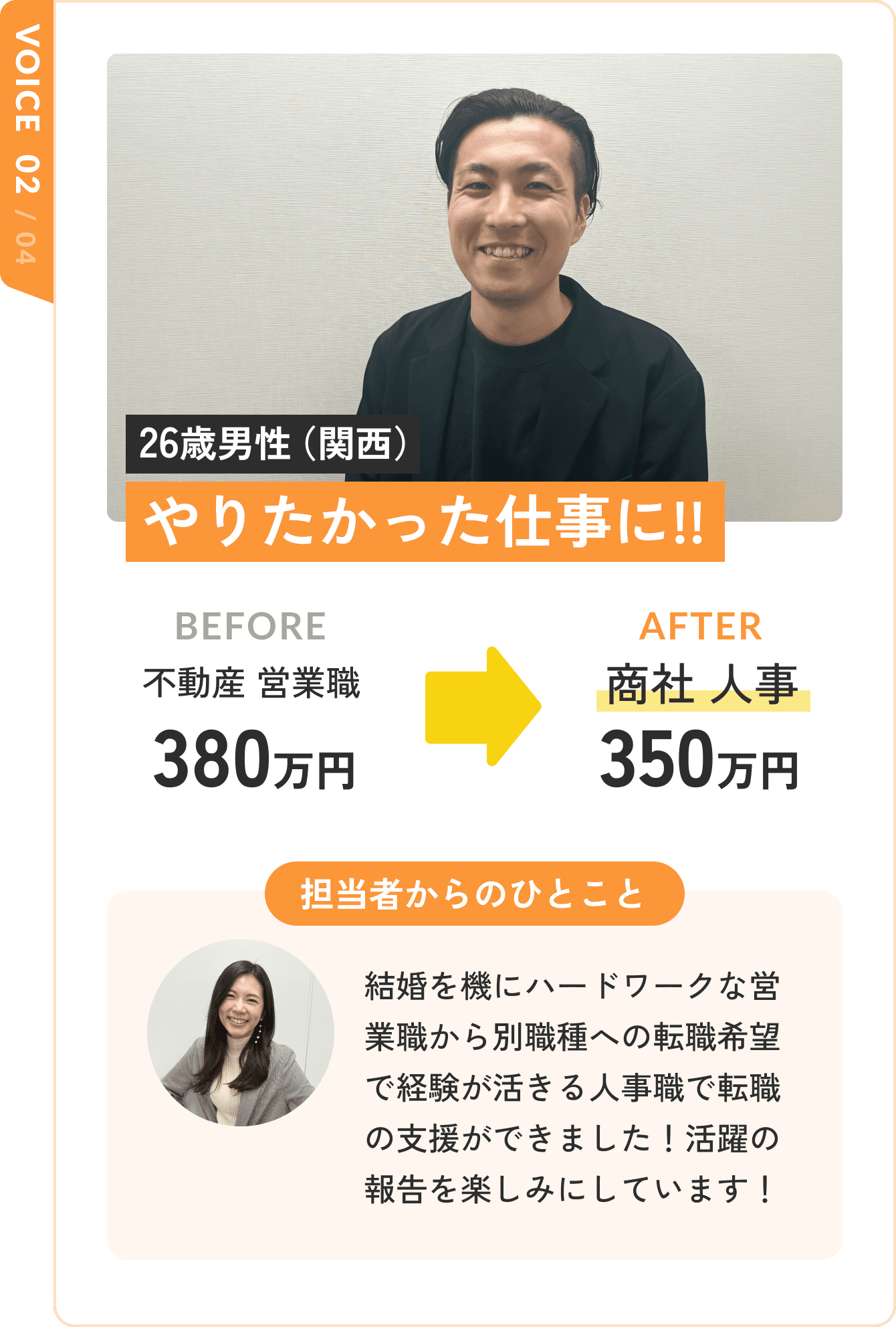 VOICE02 やりたかった仕事に！