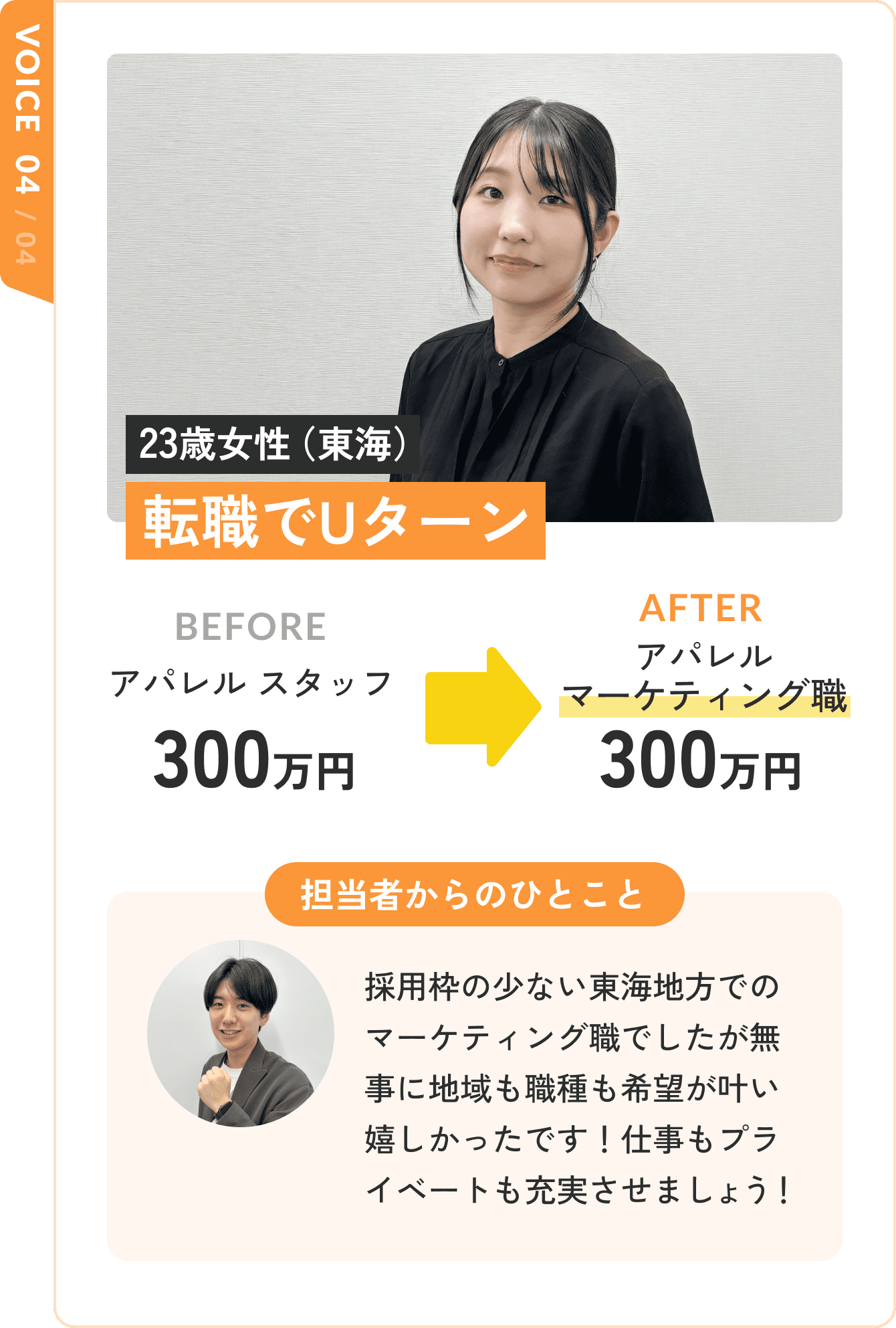 VOICE04 転職でUターン